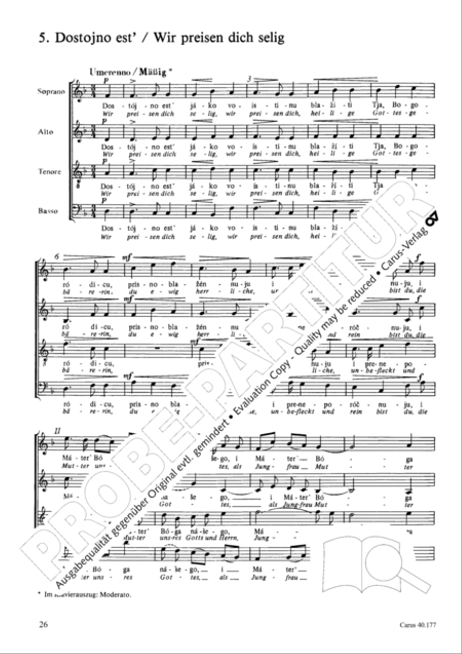 Neun liturgische Chore Collection / Songbook scores gallery preview page 27