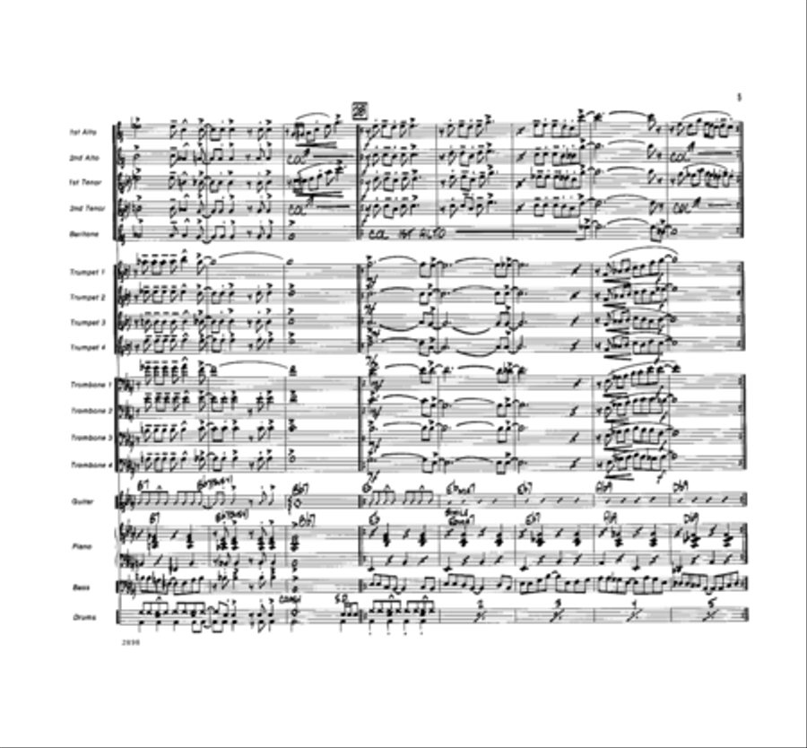 I Love the Nightlife Jazz Ensemble scores gallery preview page 5