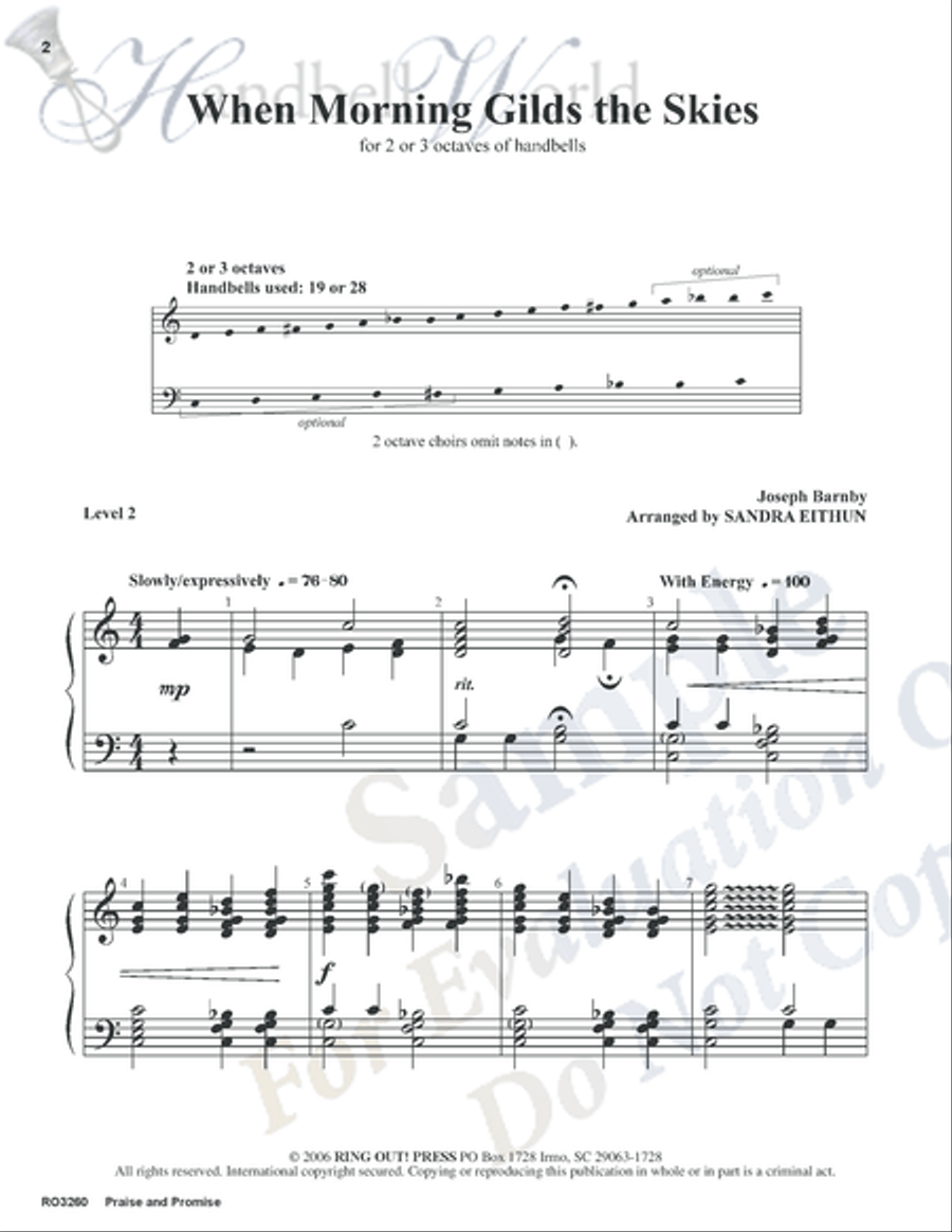 Praise and Promise 3-Octaves scores gallery preview page 2