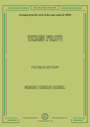 Book cover for Handel-Verdi prati,for Violin and Piano