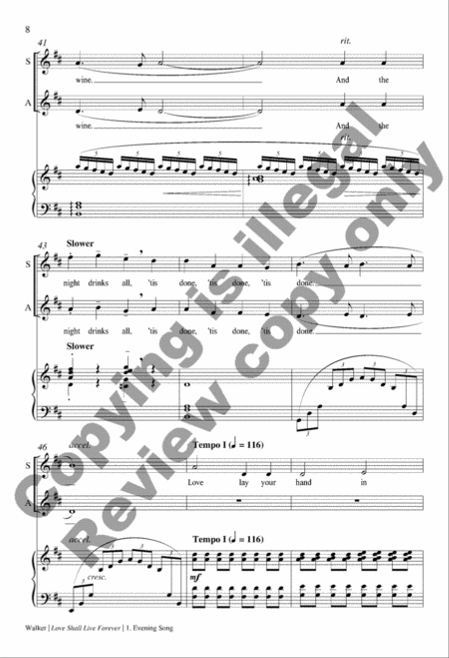 Love Shall Live Forever SSAA scores gallery preview page 9