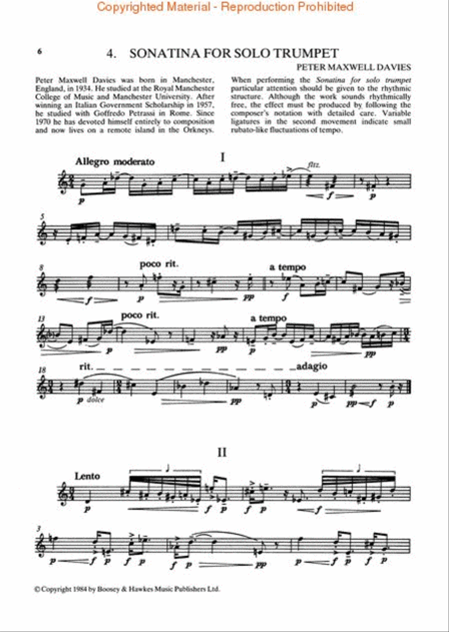 Contemporary Music for Trumpet Trumpet Solo scores gallery preview page 3