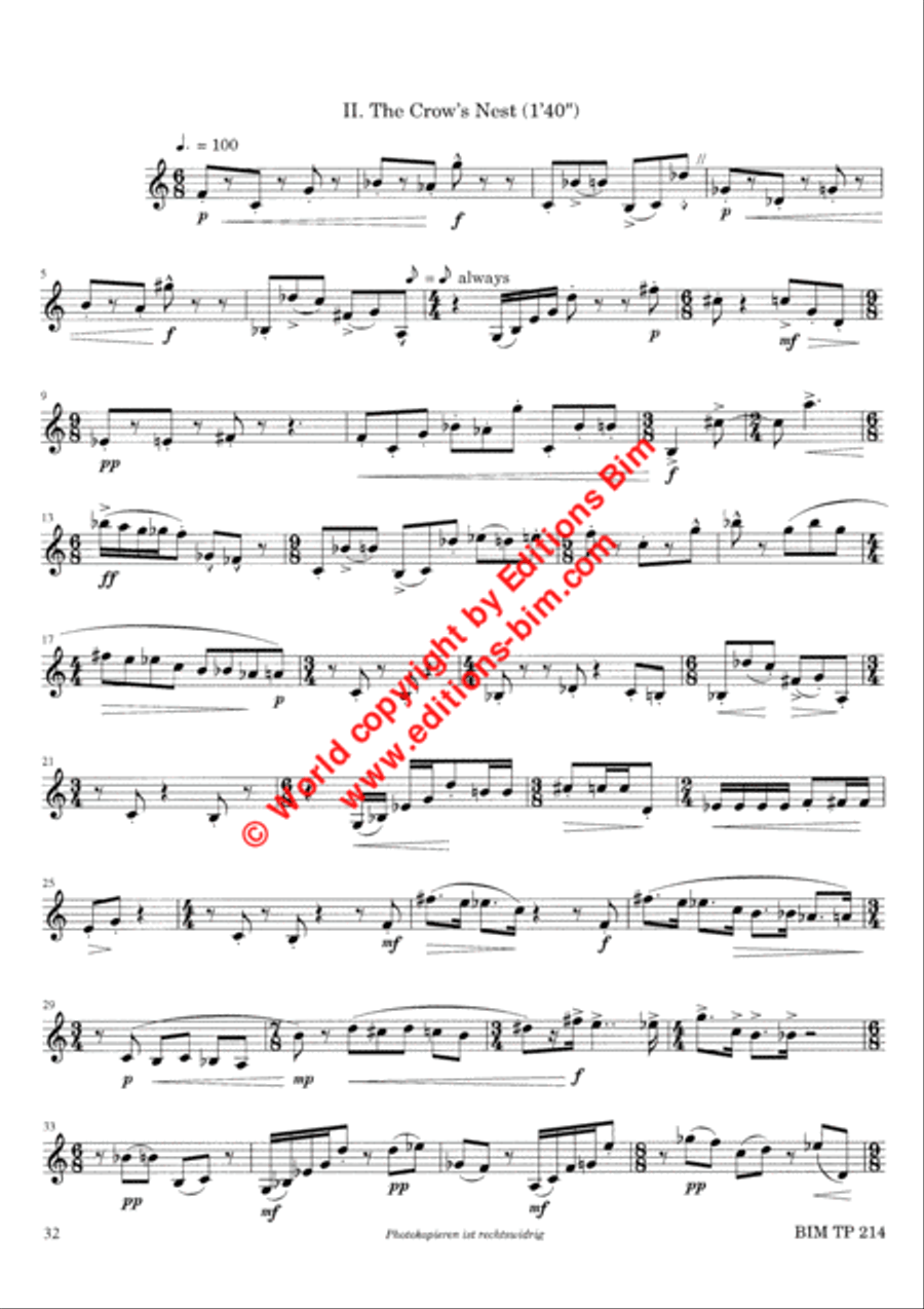 Notes from Faraway Places Trumpet Solo scores gallery preview page 12