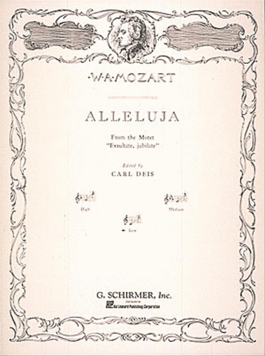 Alleluia (from Exsultate, jubilate) Voice scores gallery preview page 1