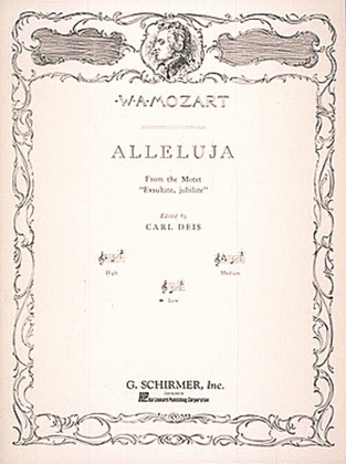 Book cover for Alleluia (from Exsultate, jubilate)