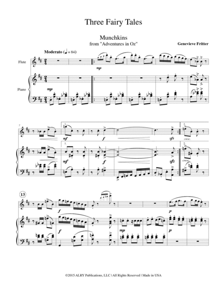 Three Fairy Tales for Flute and Piano