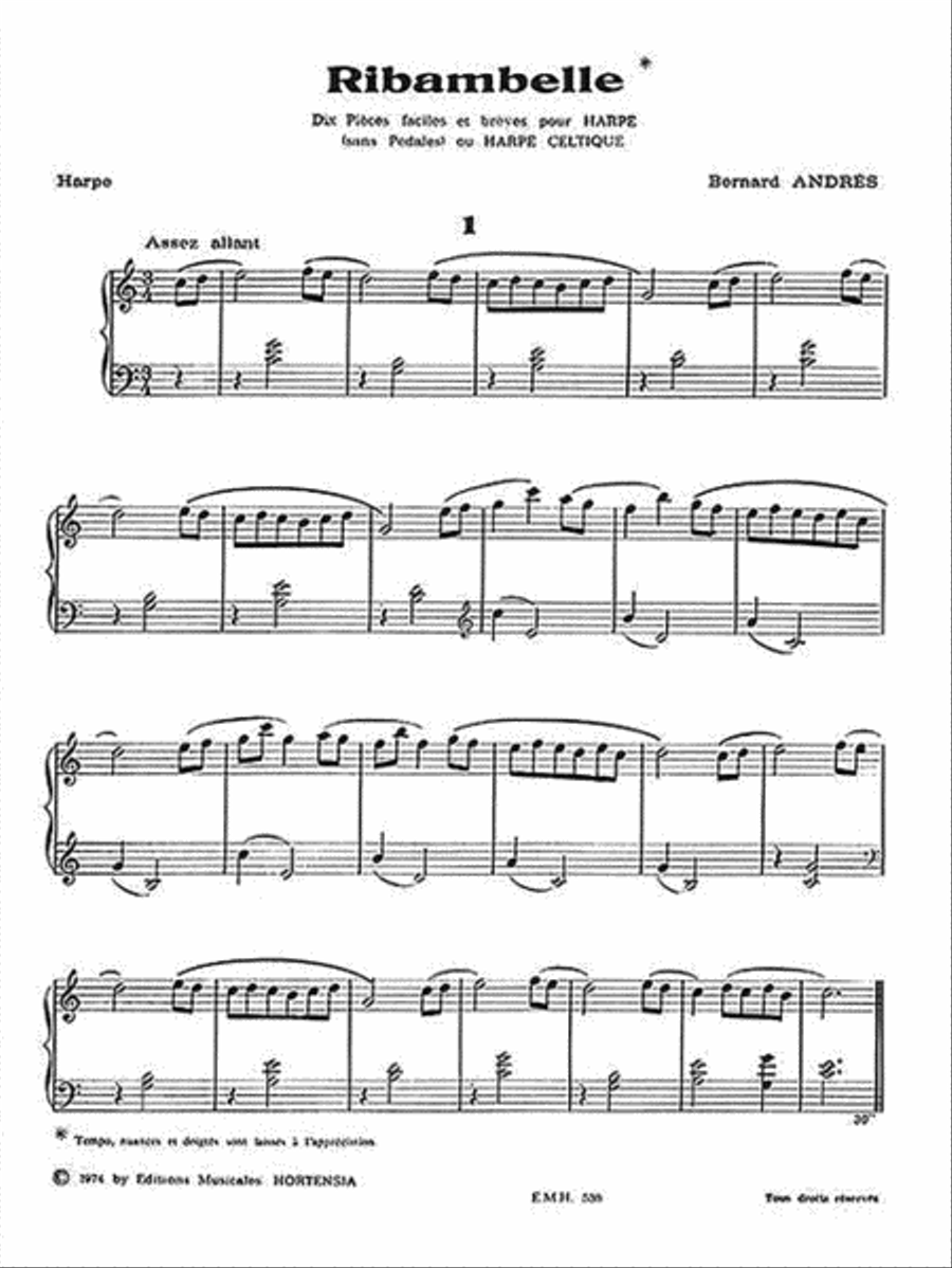 Ribambelle Harp scores gallery preview page 2