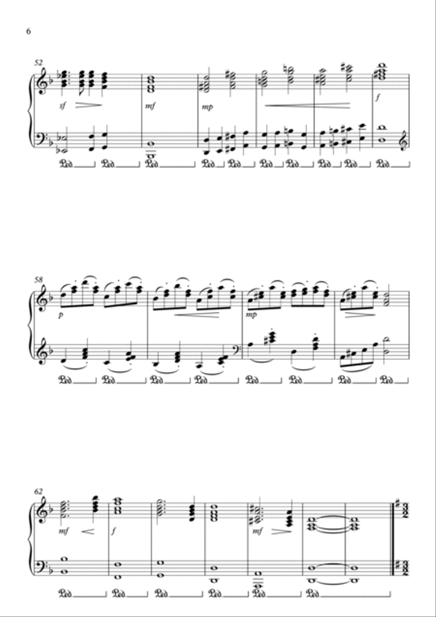 Winter Sonata Piano Solo scores gallery preview page 6