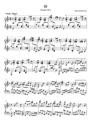 Sonate №1 (part III)