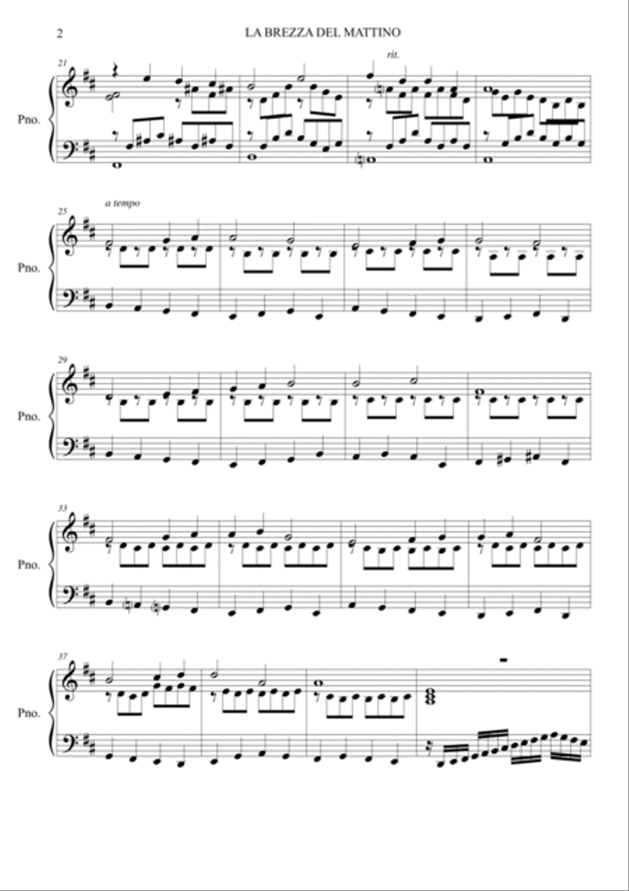 LA BREZZA DEL MATTINO Chamber Music scores gallery preview page 2