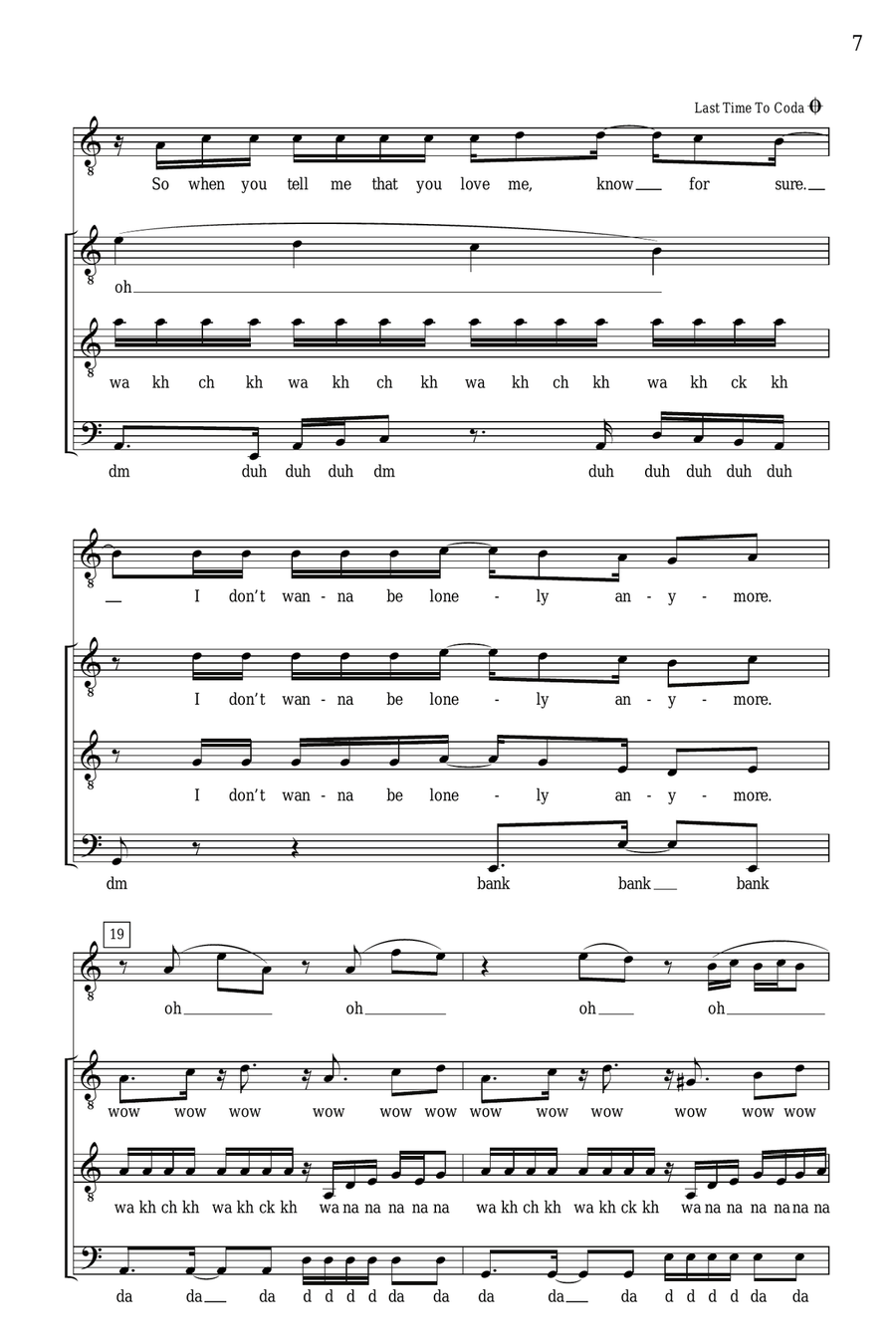 Lonely No More Lonely No More TTBB scores gallery preview page 5
