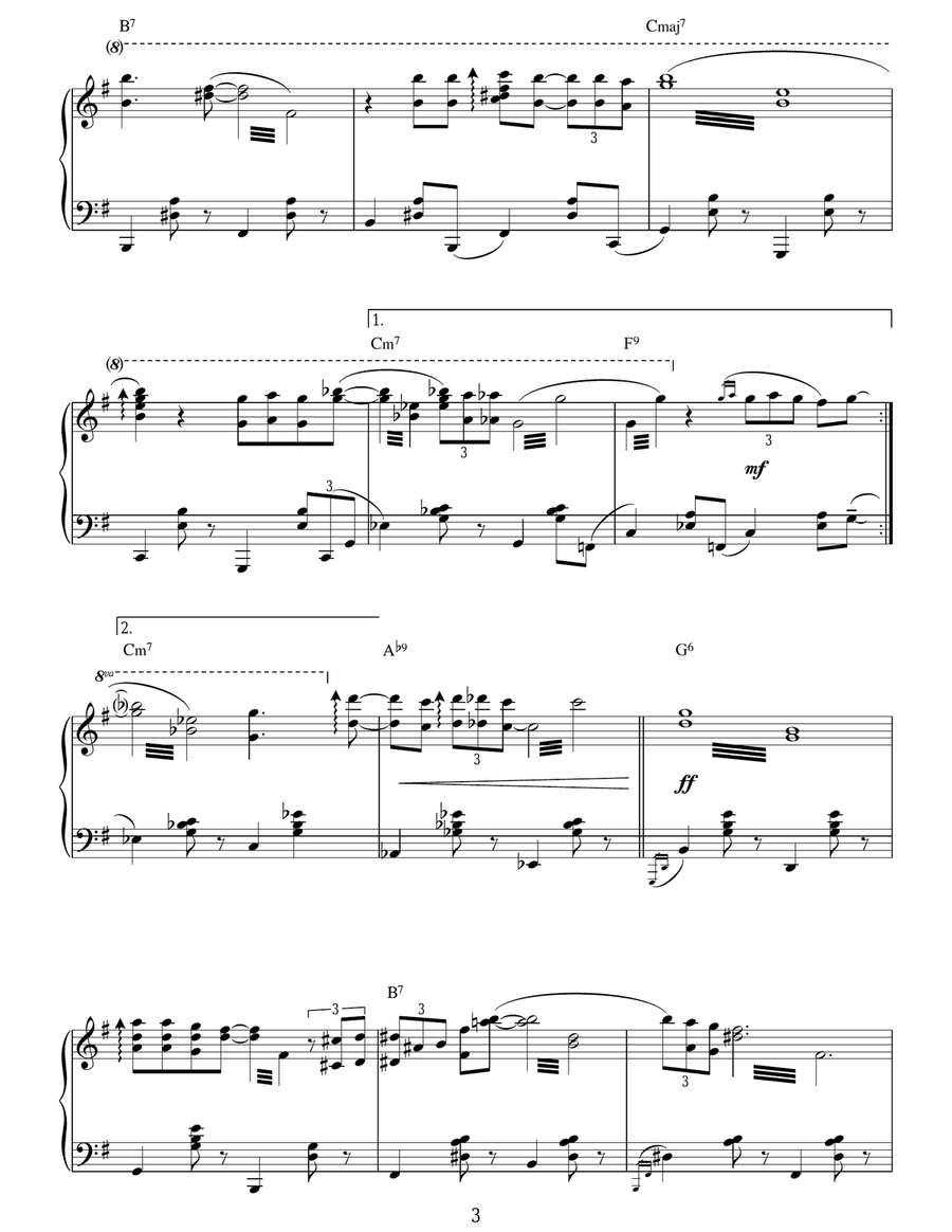 Creep (Jazz Version) Creep (Jazz Version) Piano Solo scores gallery preview page 3