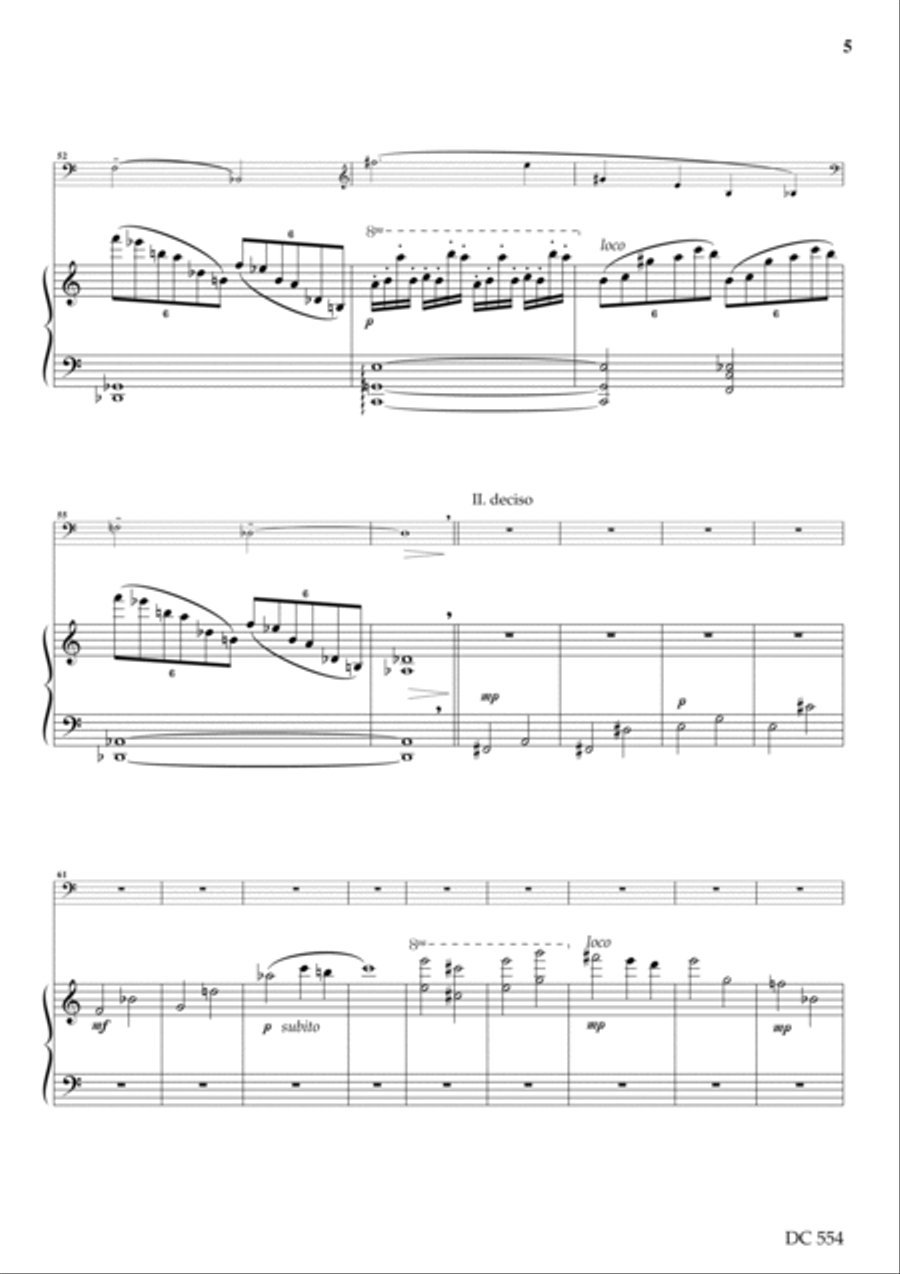 Sonata for Violoncello and Piano Piano scores gallery preview page 5