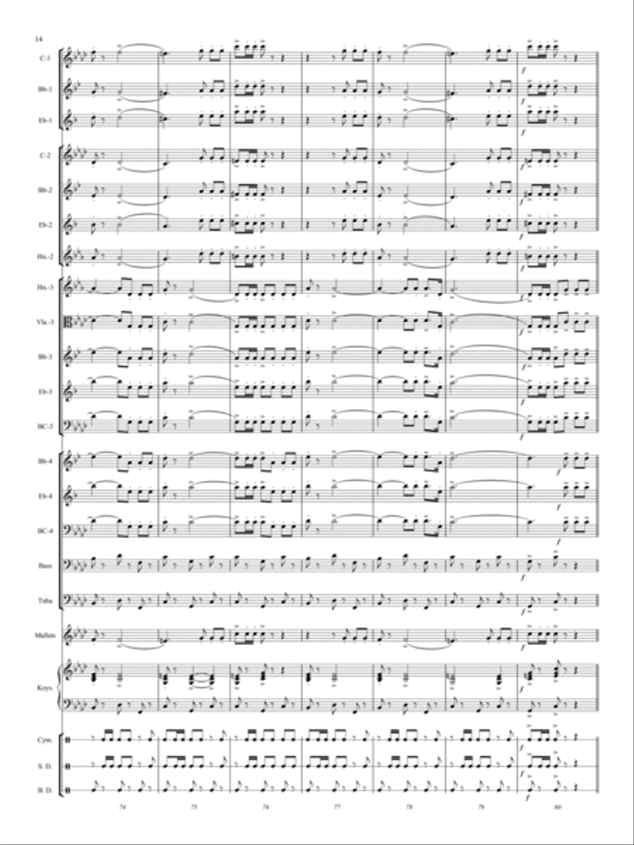 El Relicario Concert Band scores gallery preview page 13