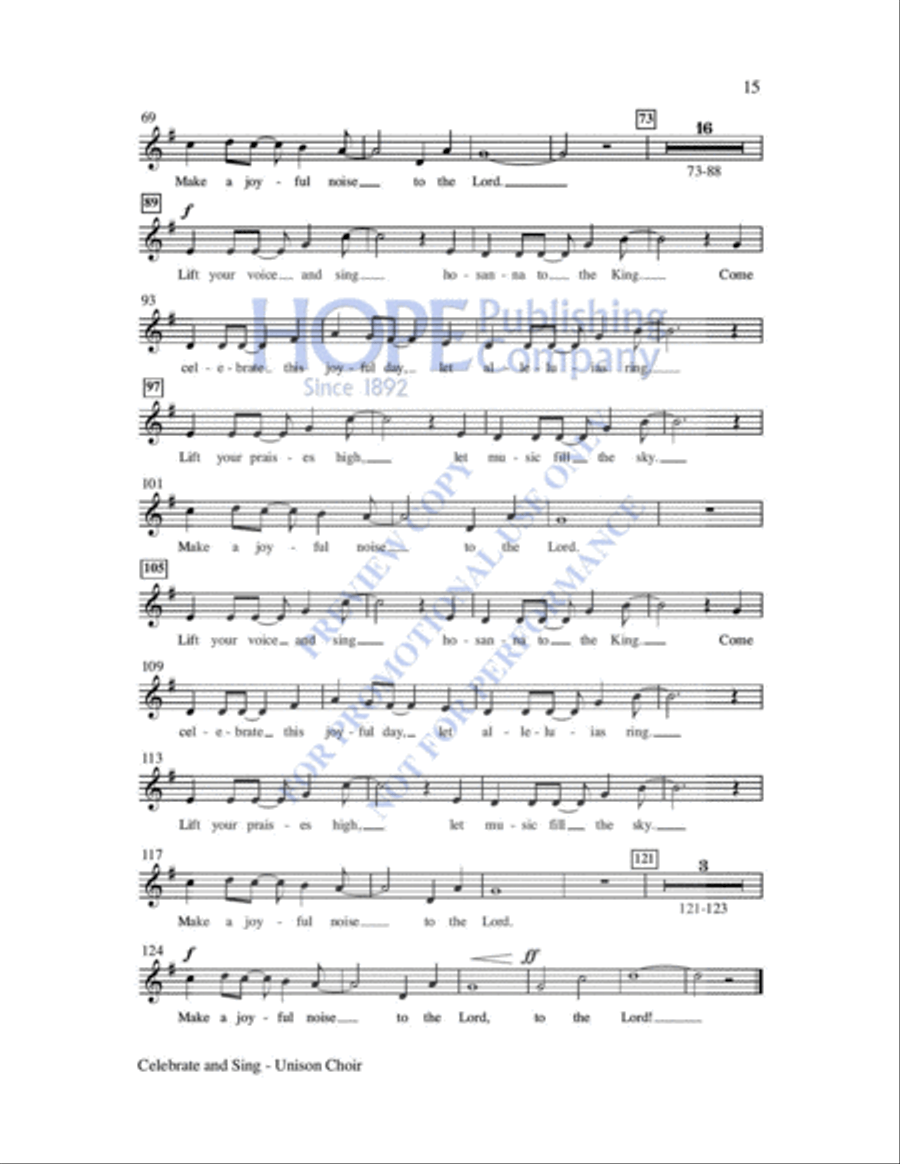 Celebrate and Sing 4-Part scores gallery preview page 16