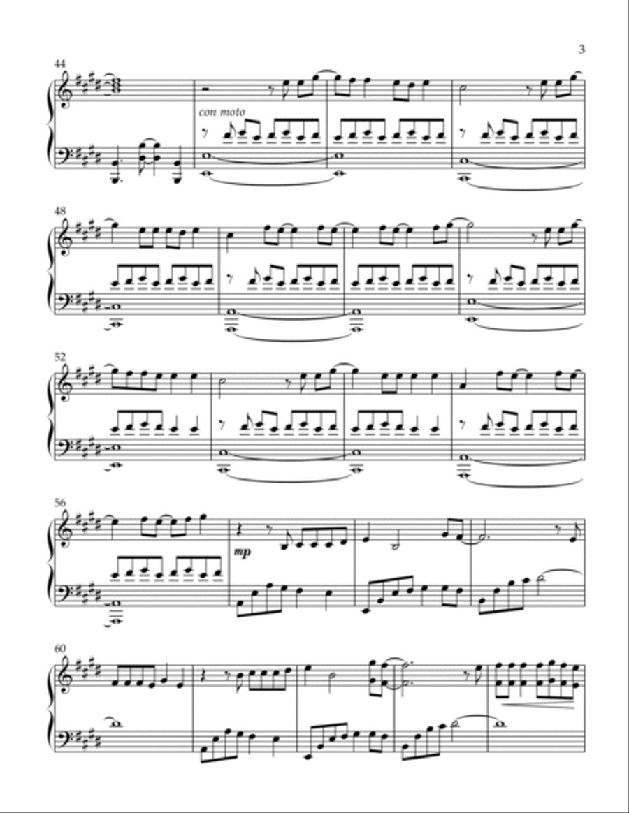 Say Don't Go Piano Solo scores gallery preview page 3