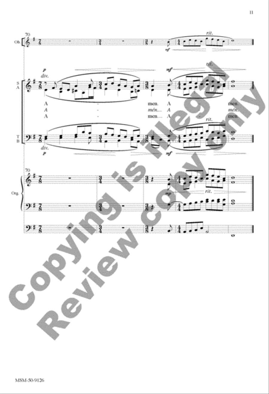 Peace Prayer of St. Francis 4-Part scores gallery preview page 21