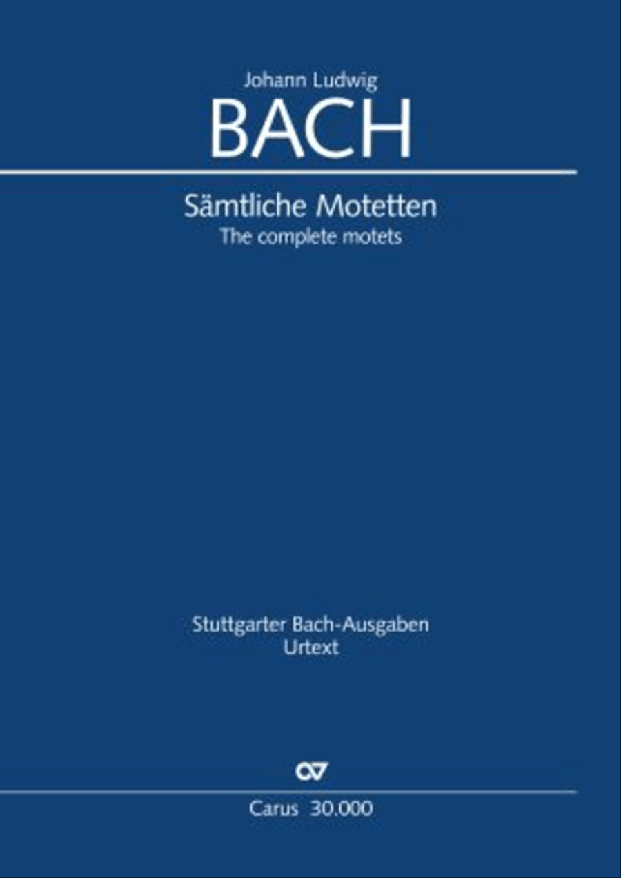 J.L. Bach: The complete motets Choir scores gallery preview page 1