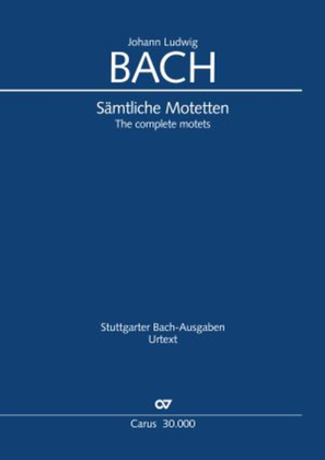 Book cover for J.L. Bach: The complete motets