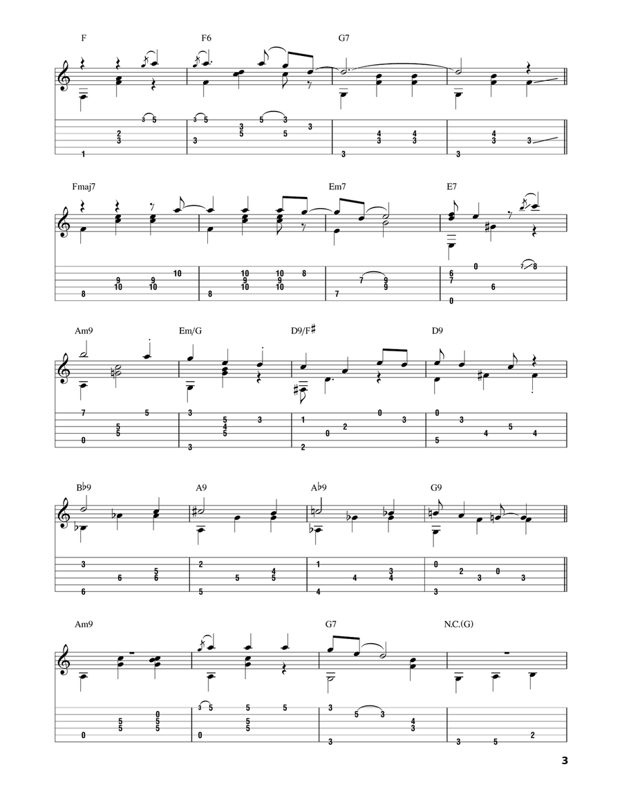 Mr. Bojangles Electric Guitar scores gallery preview page 3