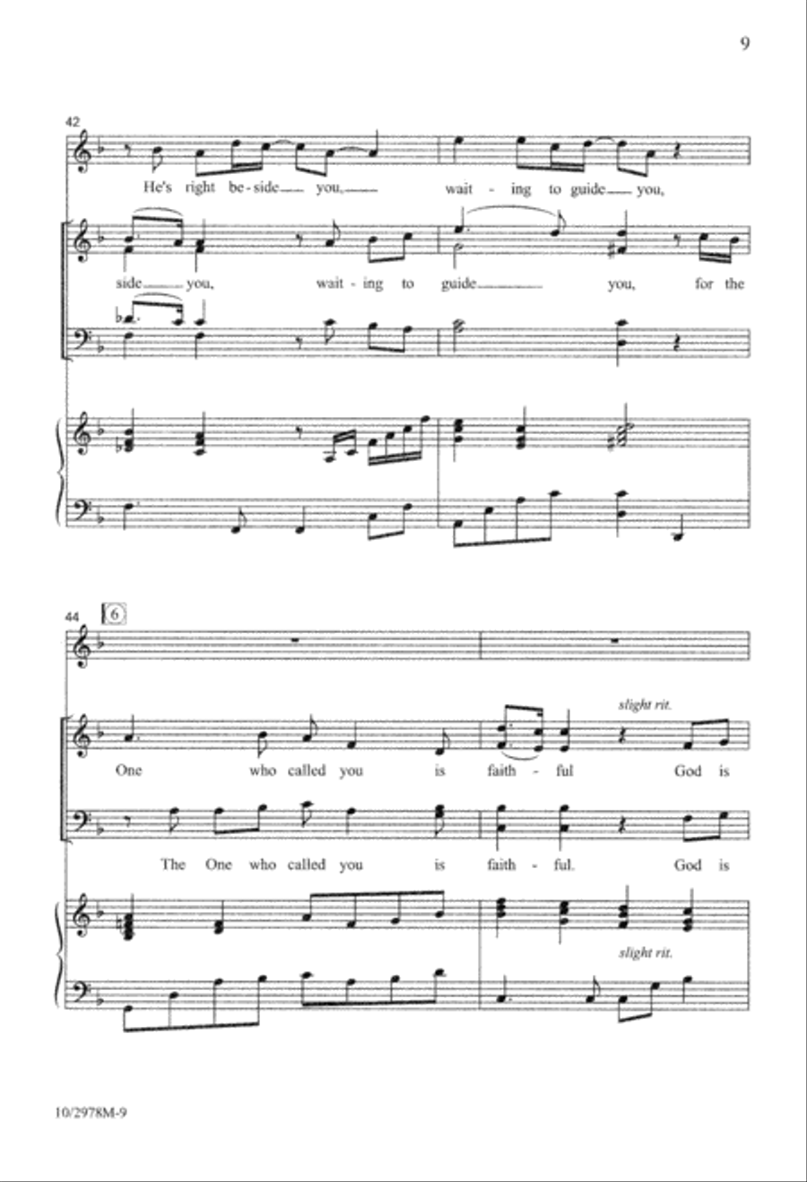 God Is Faithful 4-Part scores gallery preview page 10