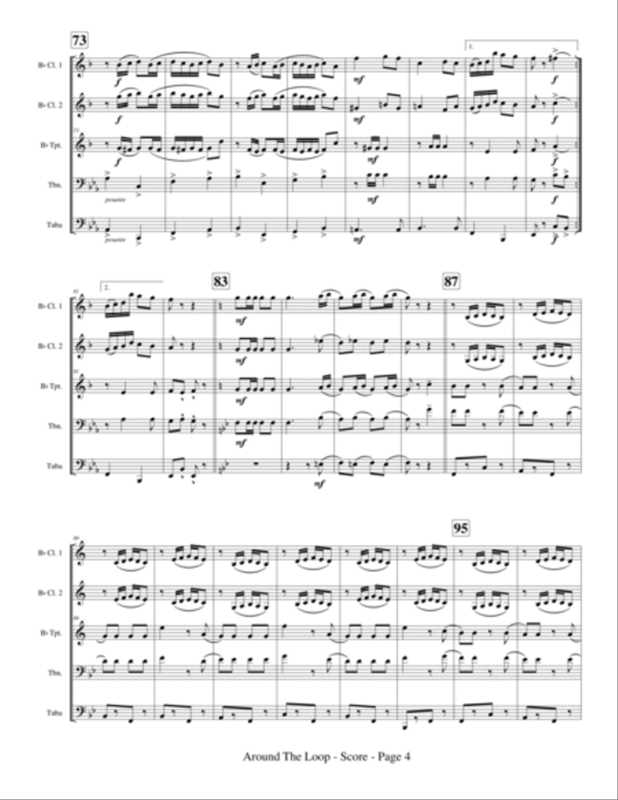 Around The Loop Polka Clarinet scores gallery preview page 6