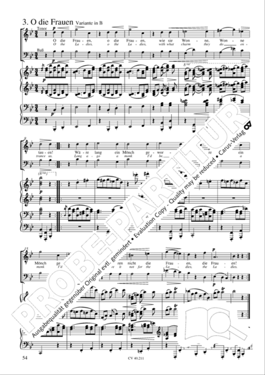 Liebeslieder-Walzer, Op. 52 Choir scores gallery preview page 55
