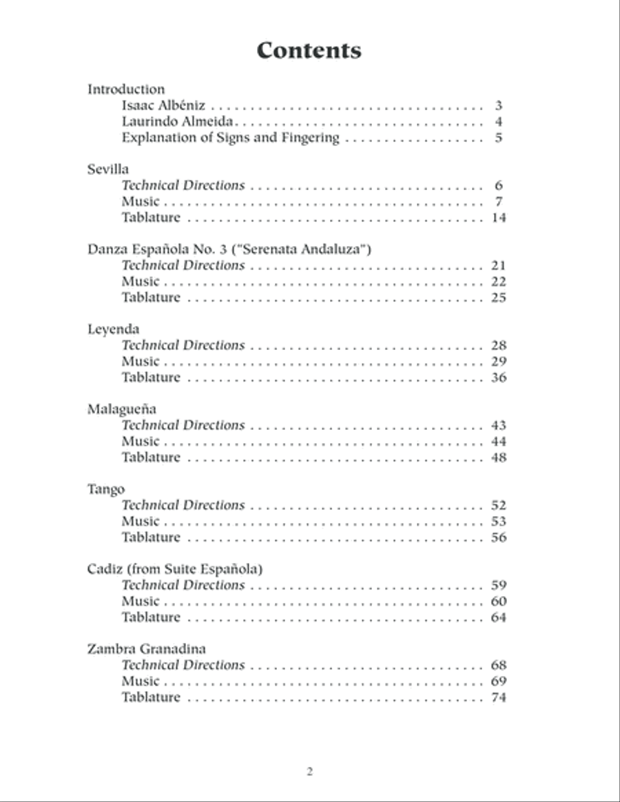 Albeniz for Acoustic Guitar Acoustic Guitar scores gallery preview page 3