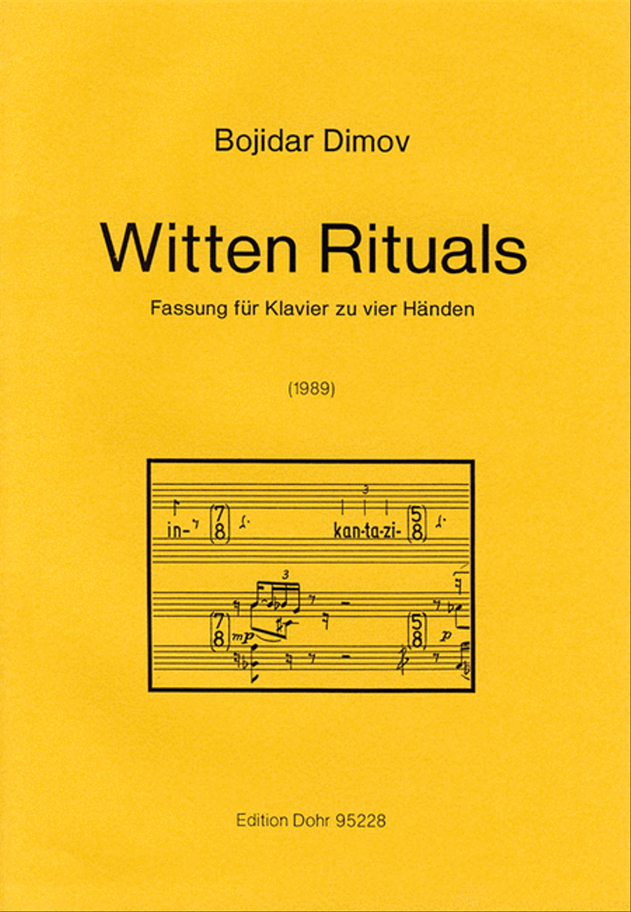 Witten Rituals (1989) -Fassung für Klavier zu vier Händen- Piano Duet scores gallery preview page 1