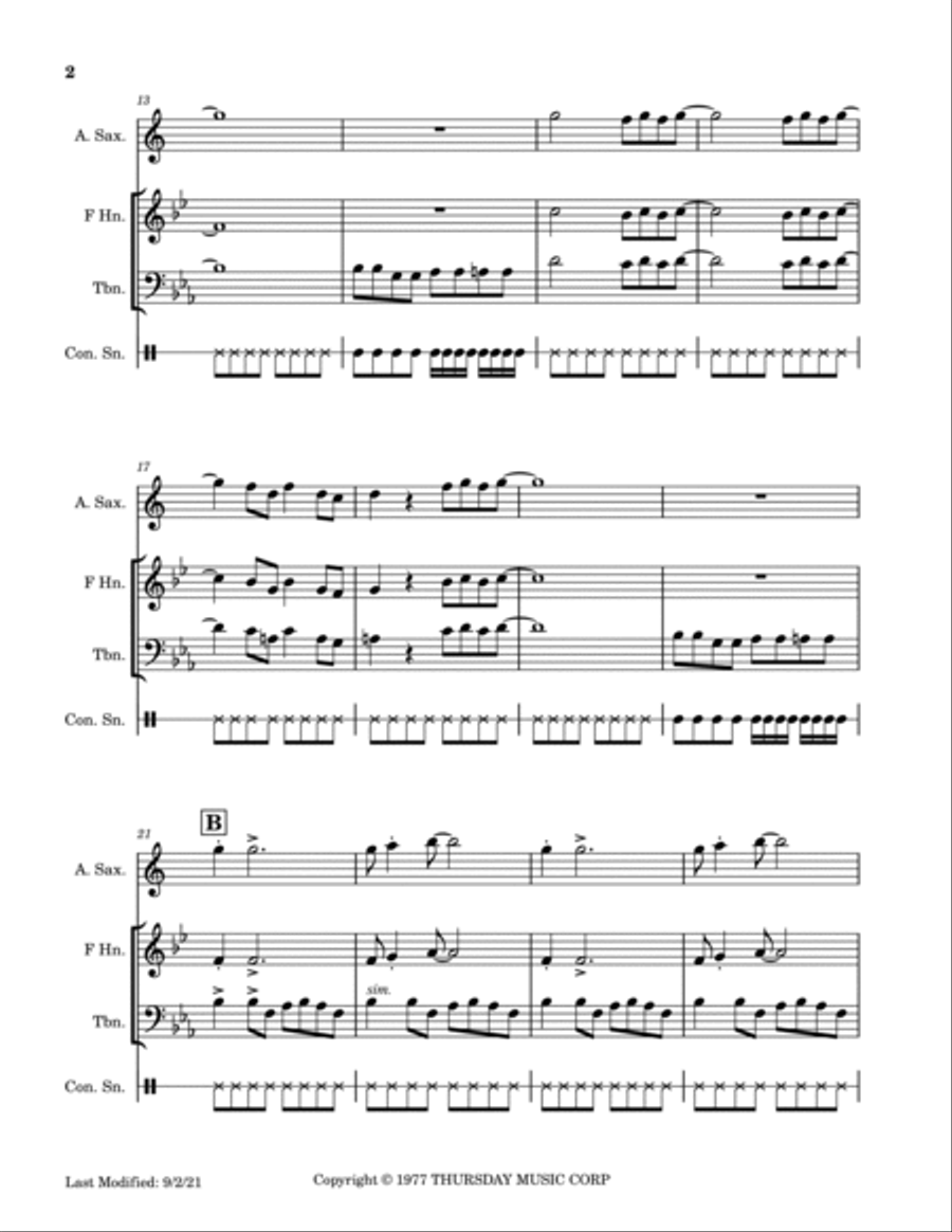 Land Of A Thousand Dances Small Ensemble scores gallery preview page 3