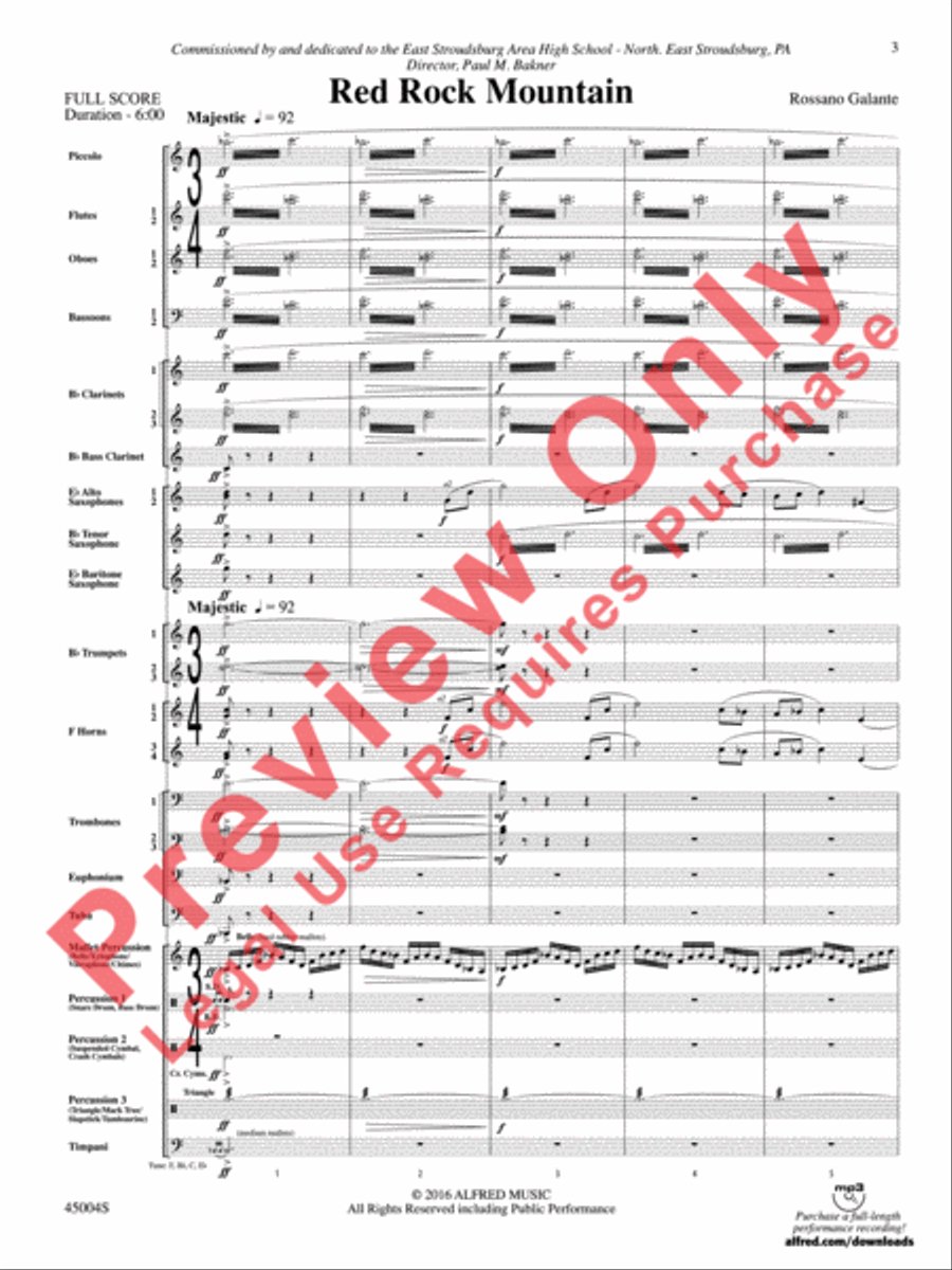 Red Rock Mountain Concert Band scores gallery preview page 4