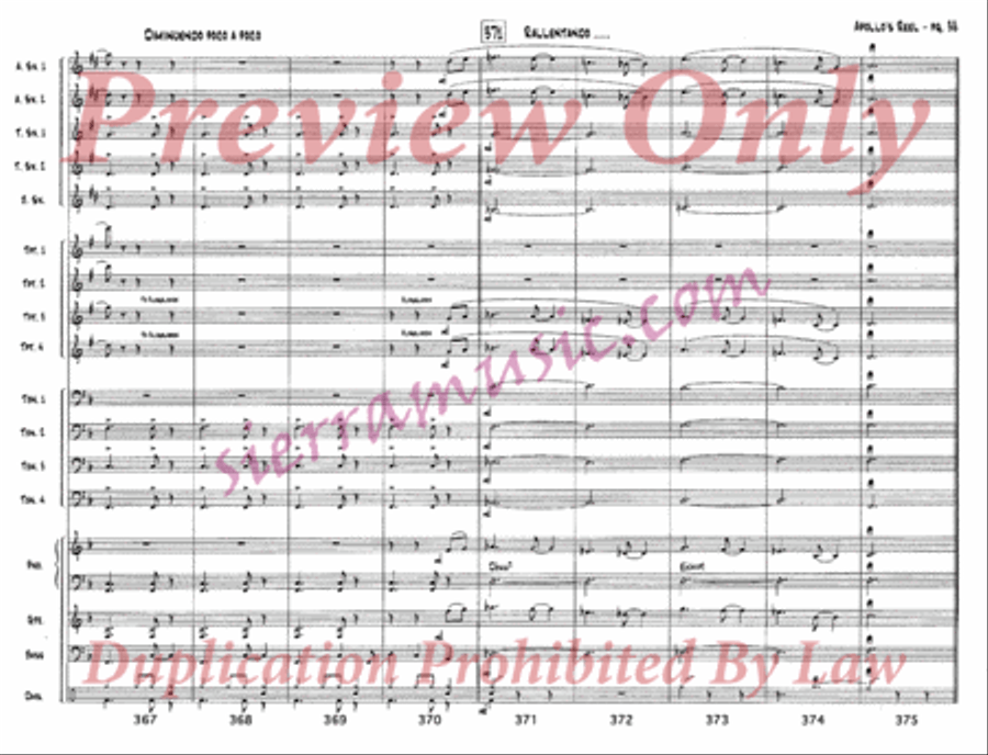 Apollo's Reel Jazz Ensemble scores gallery preview page 39