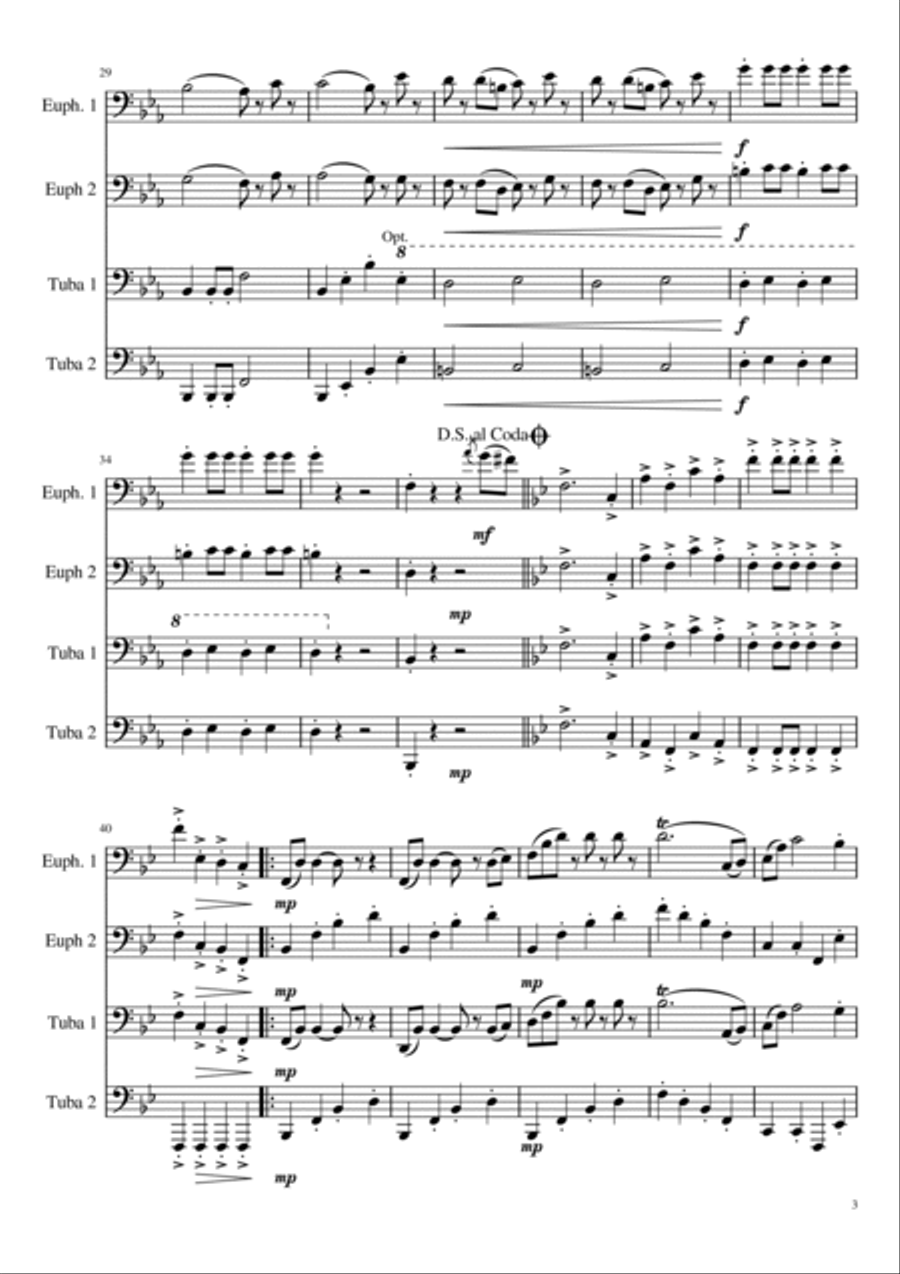 Radetzky March Chamber Music scores gallery preview page 3