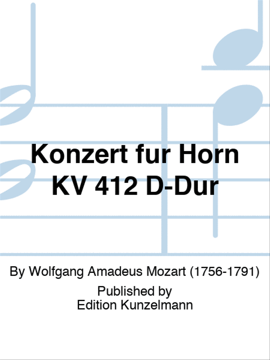 Concerto for horn KV 412 in D major Double Bass scores gallery preview page 1
