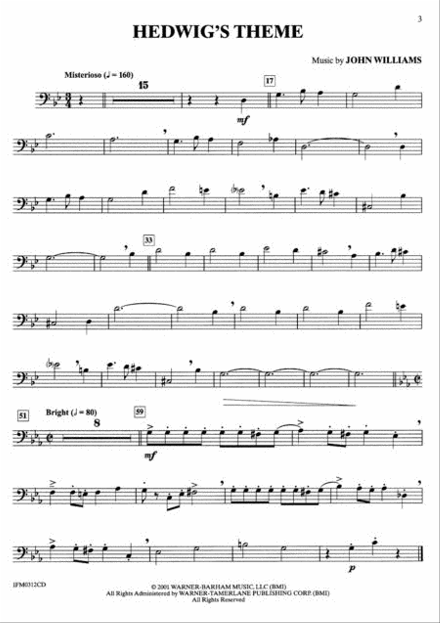 Movie Instrumental Solos - Trombone (Book and Online Audio) Trombone Solo scores gallery preview page 4