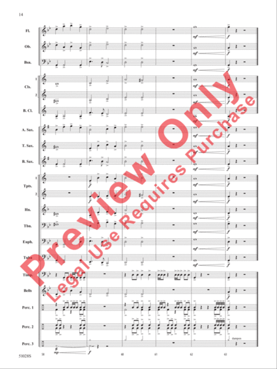 Ultimate Battle Concert Band scores gallery preview page 15