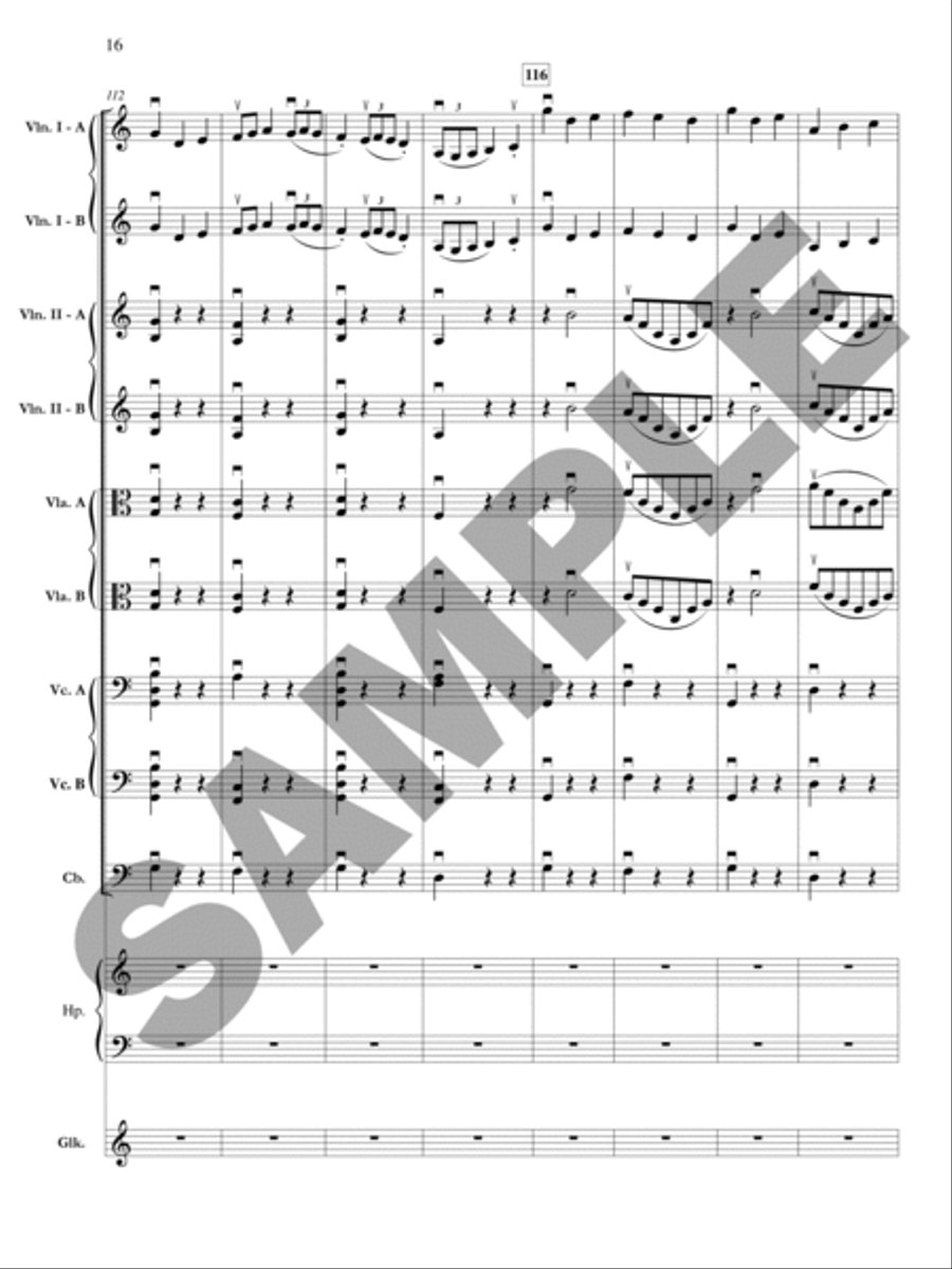 The Planets: Jupiter - Bringer of Jollity Orchestra scores gallery preview page 17