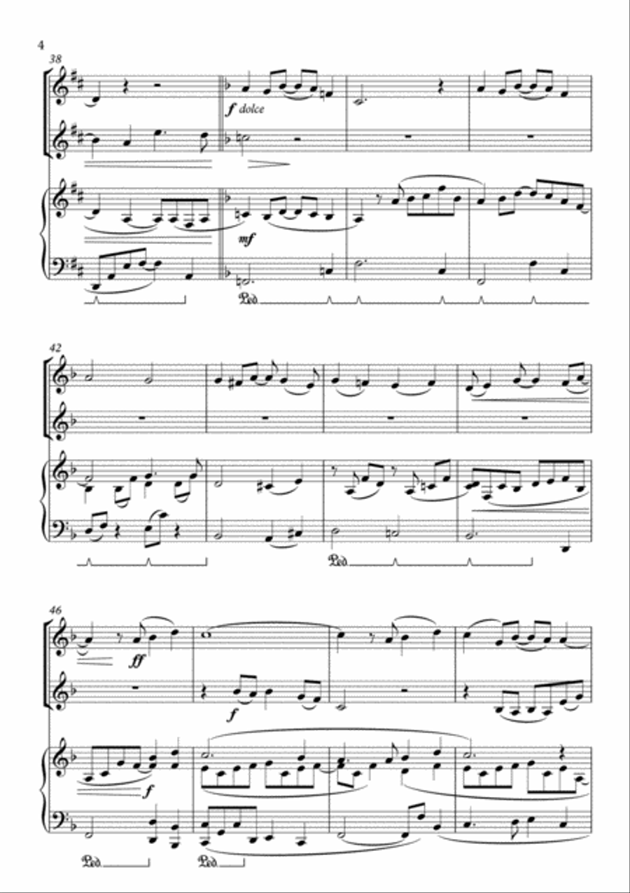 A Whole New World (from 'Aladdin') Violin Solo scores gallery preview page 4