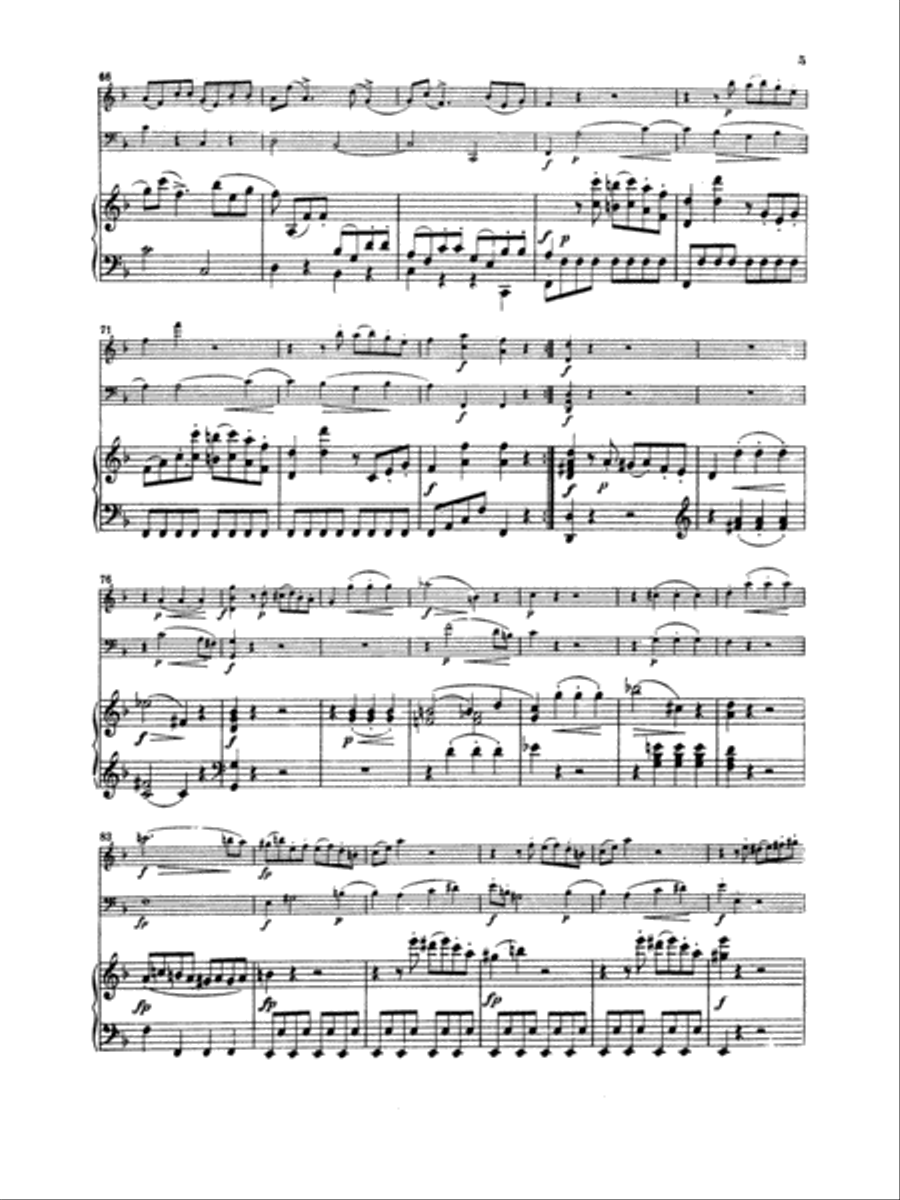 Mozart: Trio No. 8 in D Minor, K. 442 Piano scores gallery preview page 5