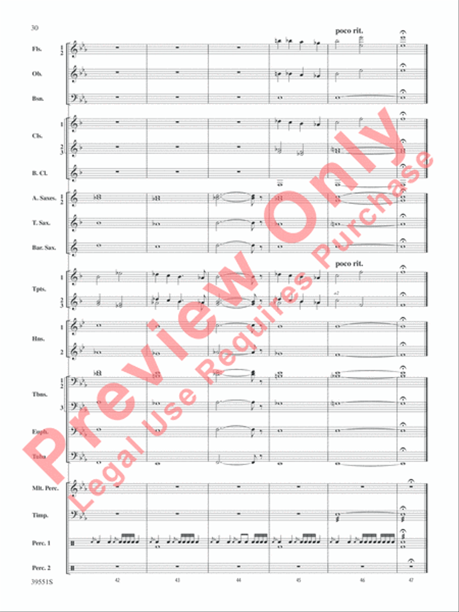 The Hobbit: An Unexpected Journey, Suite from Concert Band scores gallery preview page 31