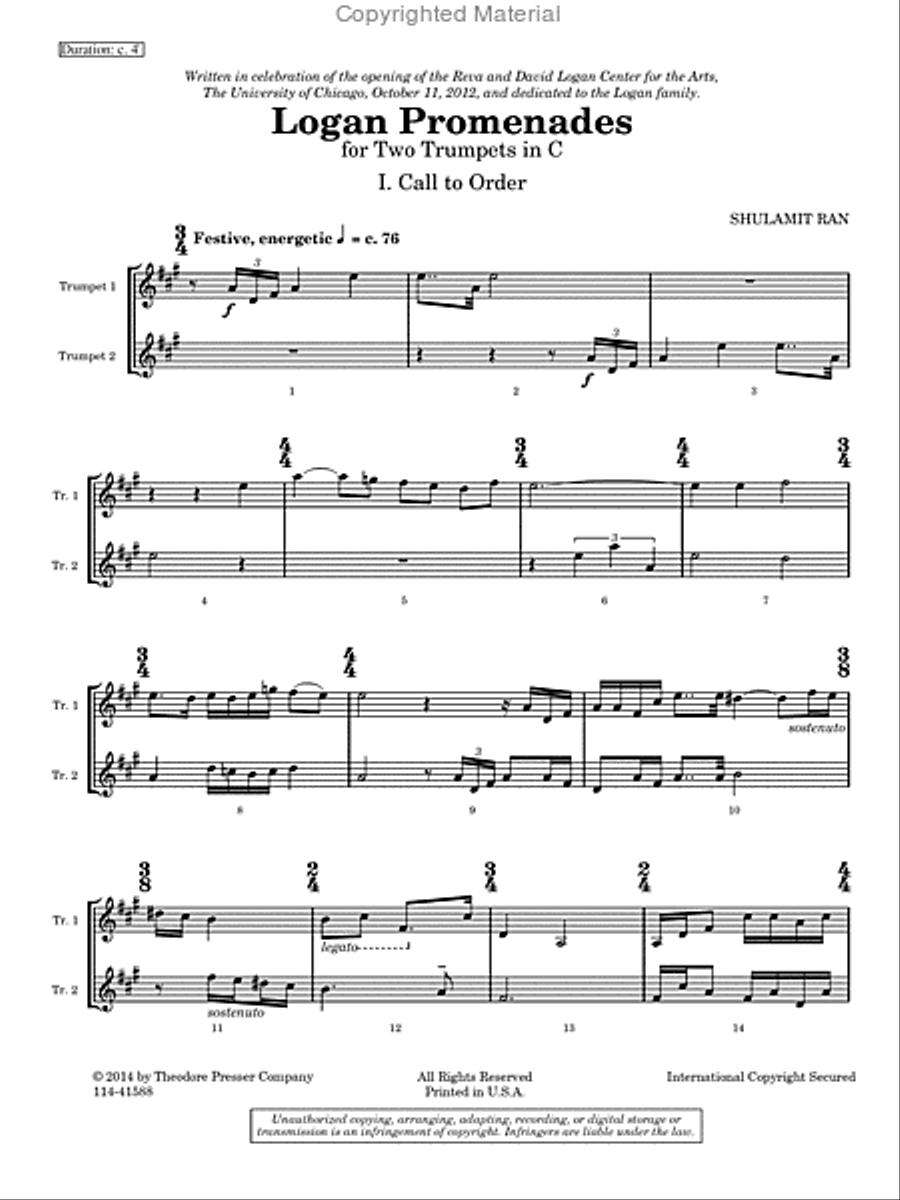 Logan Promenades Logan Promenades Chamber Music scores gallery preview page 2
