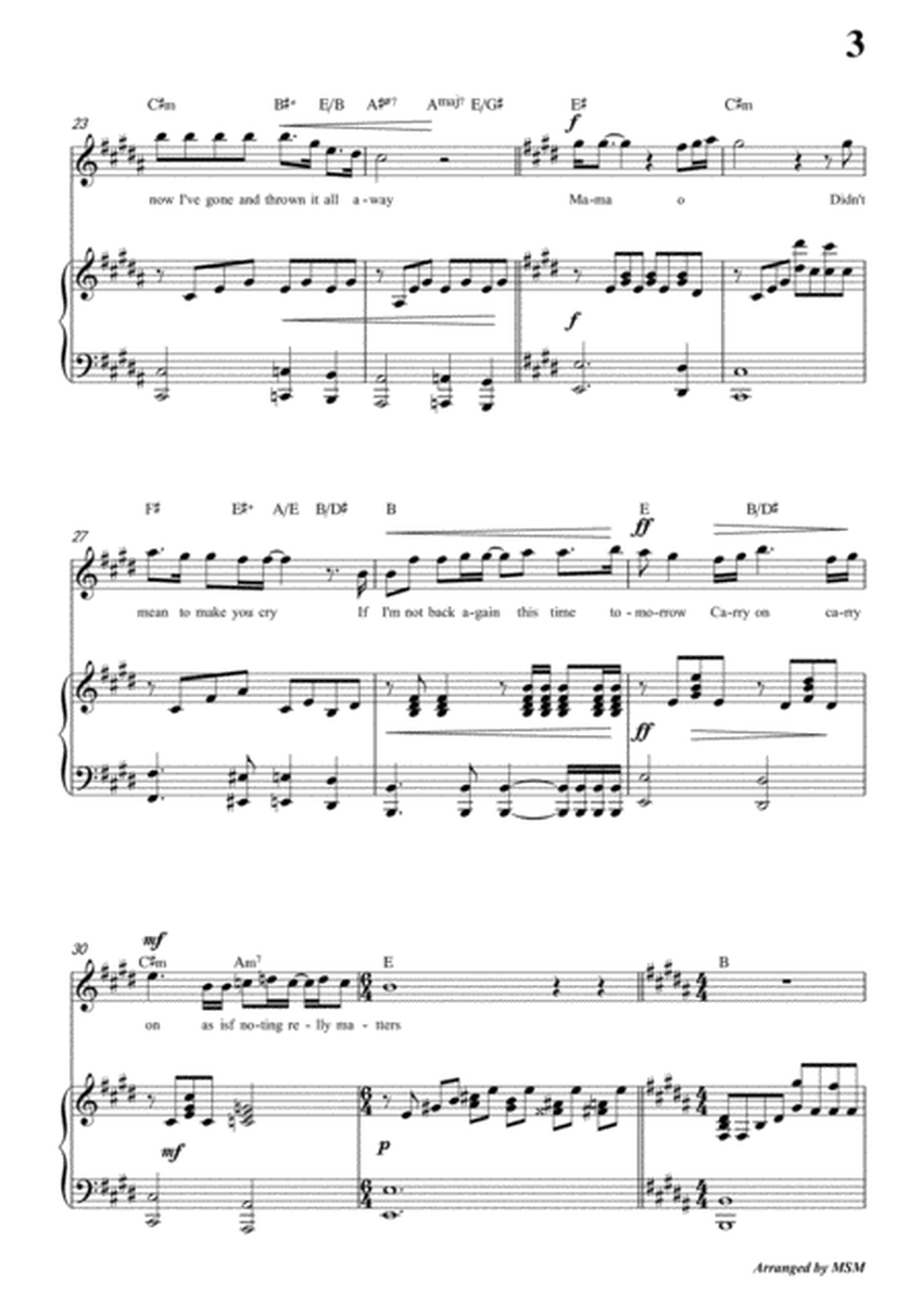 Bohemian Rhapsody,in B Major,for Voice and Piano
