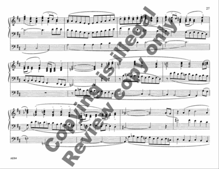 Choraleworks II Ten Chorale Preludes for Organ Organ Solo scores gallery preview page 17