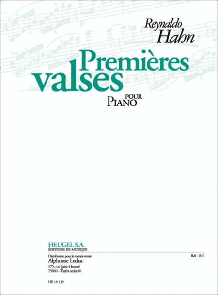 Premieres Valses Pour Piano