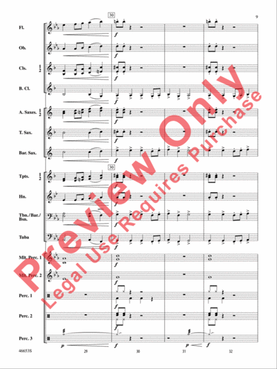 Flash! Flash! Concert Band scores gallery preview page 10