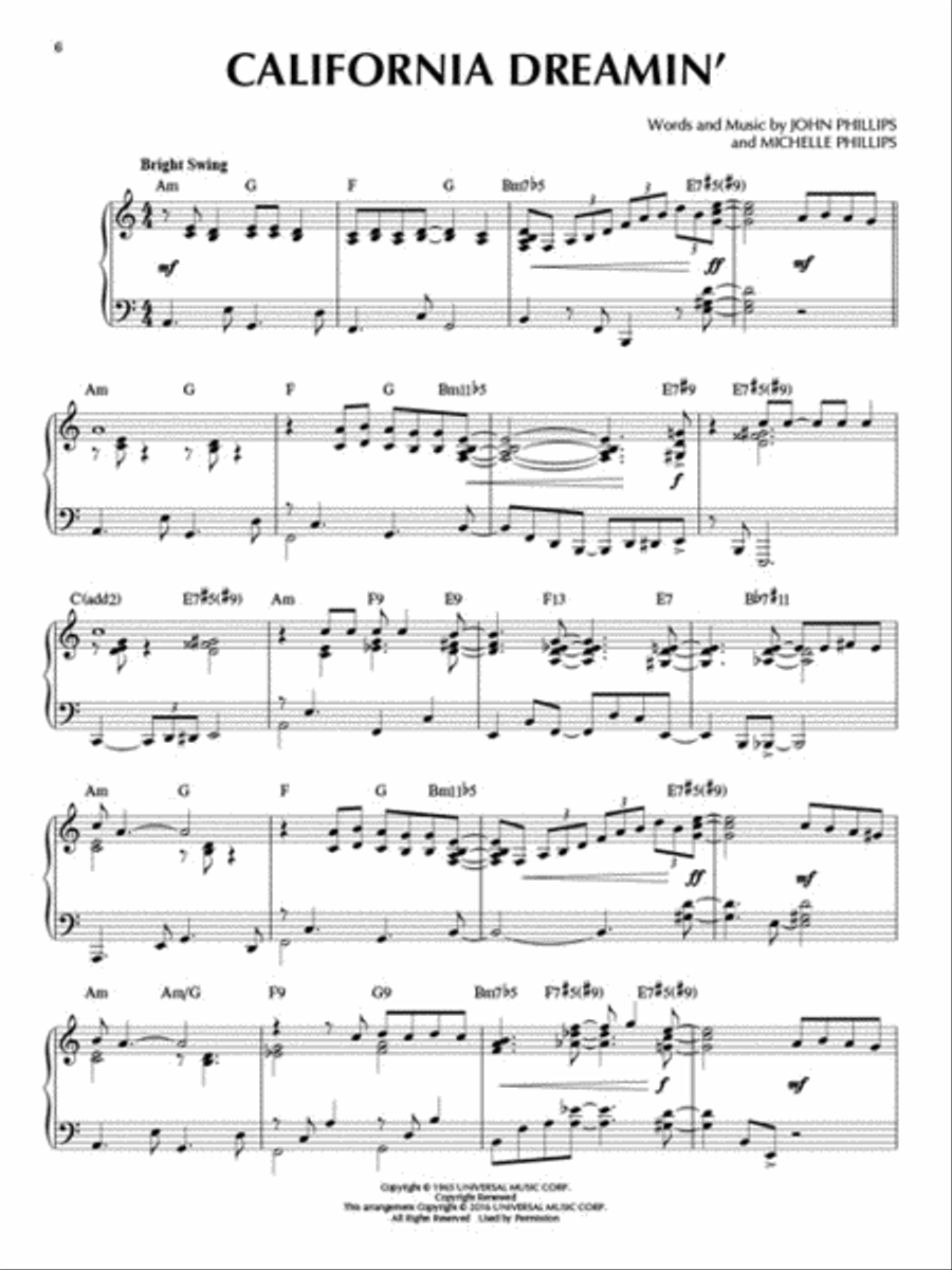 Pop Standards Pop Standards Piano Solo scores gallery preview page 4
