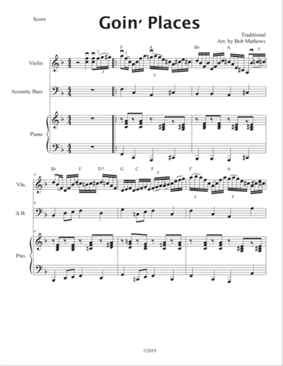 Goin' Places Violin scores gallery preview page 3
