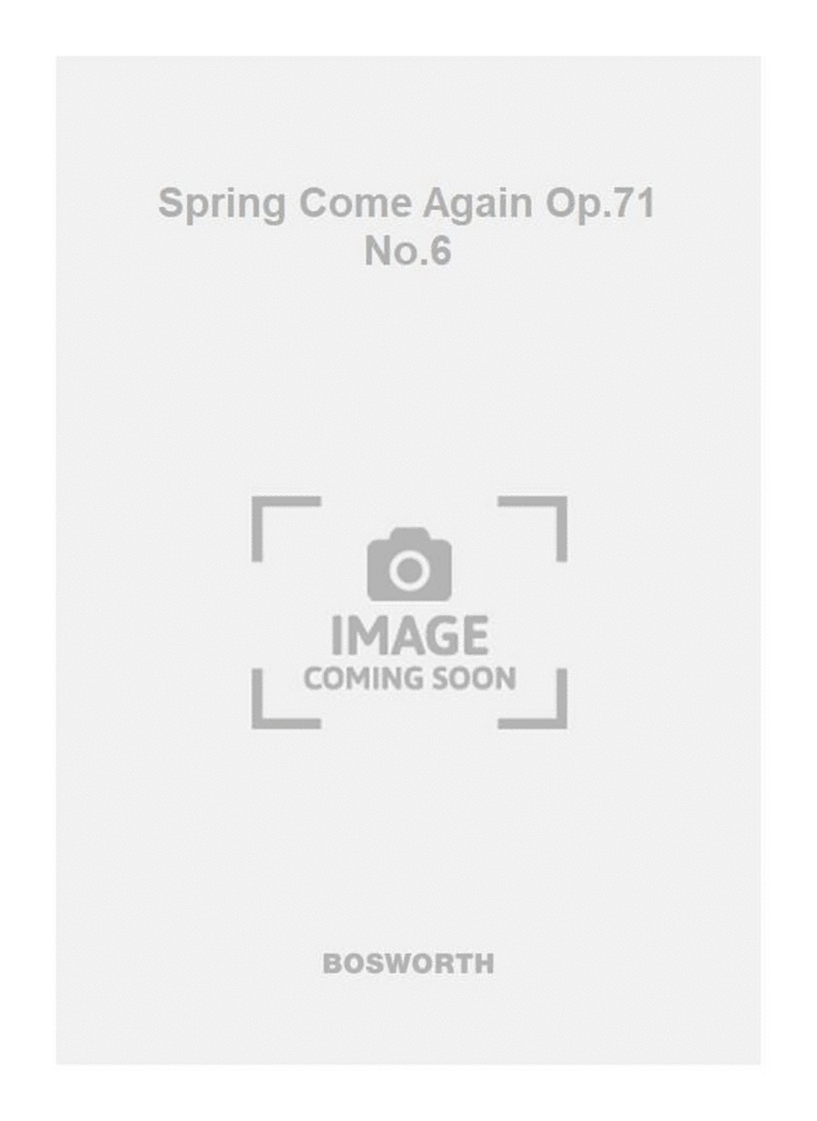 Spring Come Again Op.71 No.6 4-Part scores gallery preview page 1