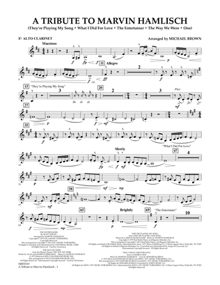 A Tribute To Marvin Hamlisch - Eb Alto Clarinet