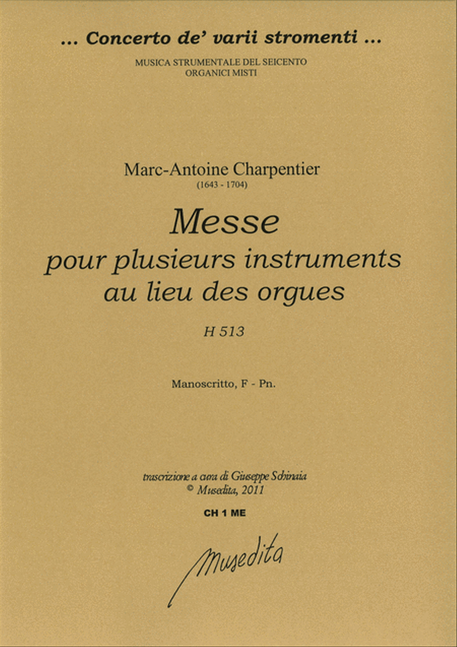Messe pour plusieurs instruments au lieu des orgues, H 513 (Ms, F-Pn) Flute scores gallery preview page 1